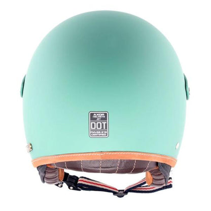 Axor Retro Jet West Helmet with Peak - Dull Aqua Green