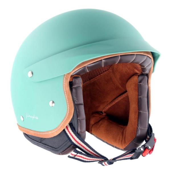 Axor Retro Jet West Helmet with Peak - Dull Aqua Green