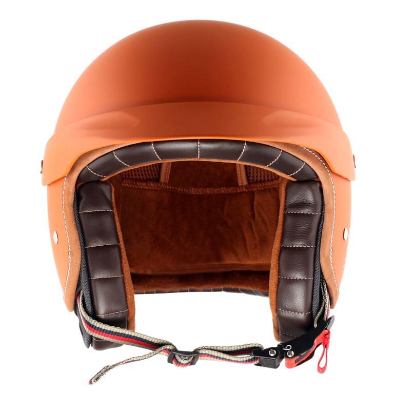 Axor Retro Jet West Helmet with Peak - Dull Orange