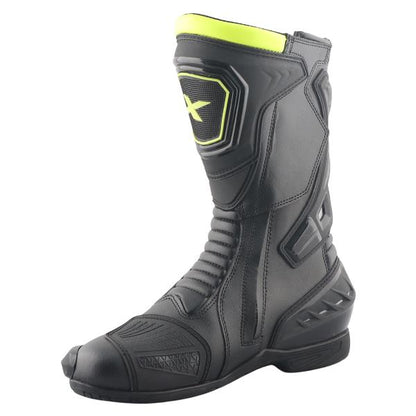 Axor-Slip Stream Pro Riding Boots (Black Neon Green)