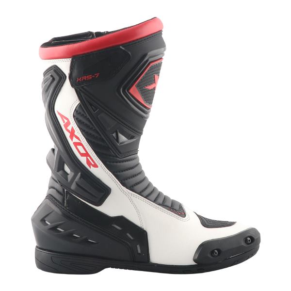 Axor-Slip Stream Pro Riding Boots (Black White-Red)