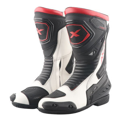 Axor-Slip Stream Pro Riding Boots (Black White-Red)