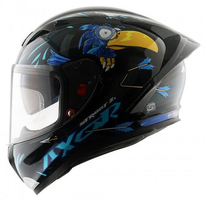 Axor Street Zazu Helmet - Glossy Black & Blue