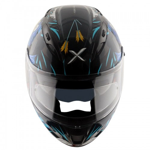 Axor Street Zazu Helmet - Glossy Black & Blue