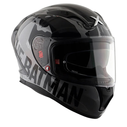 Axor Street DC Batman Full-Face Helmet - Gloss Anthracite Black