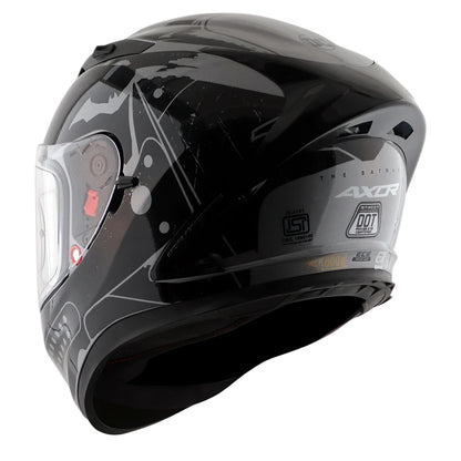 Axor Street DC Batman Full-Face Helmet - Gloss Anthracite Black