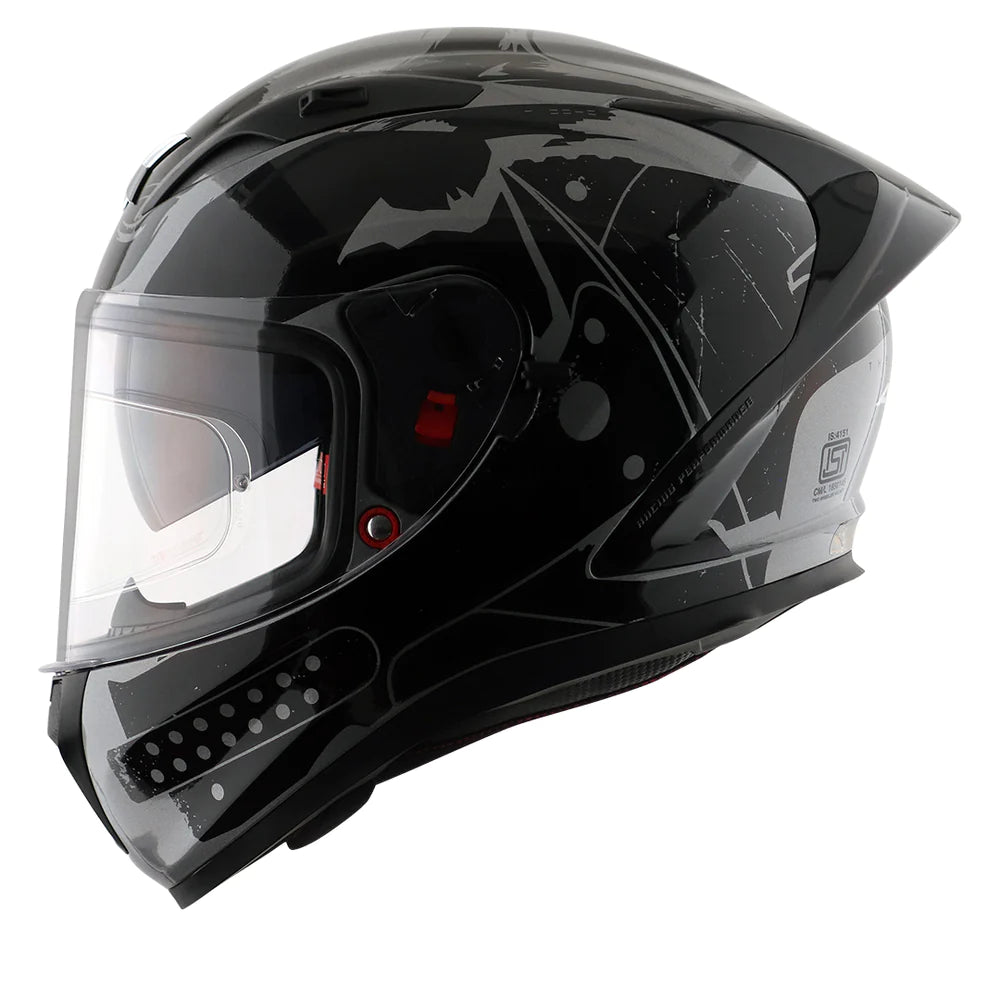 Axor Street DC Batman Full-Face Helmet - Gloss Anthracite Black
