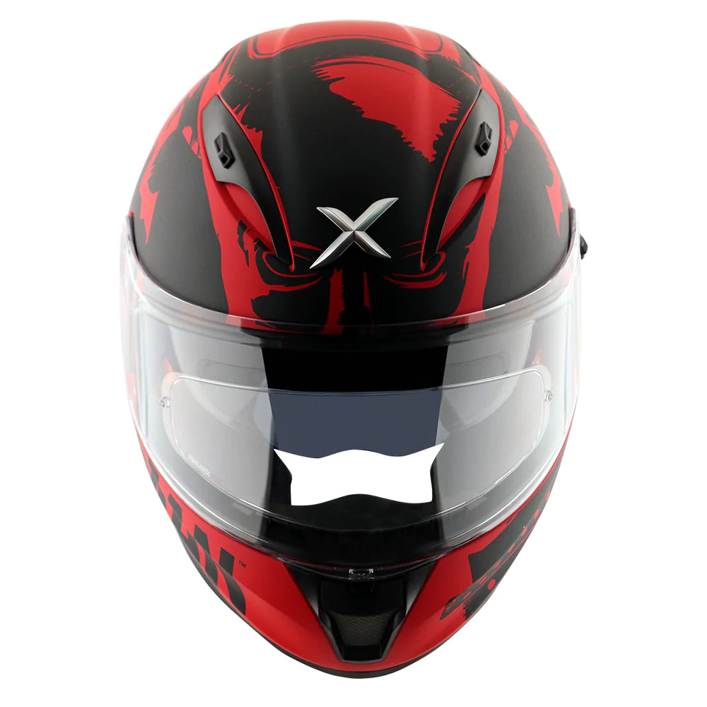 Axor Street DC Batman Full-Face Helmet - Matt Red Black