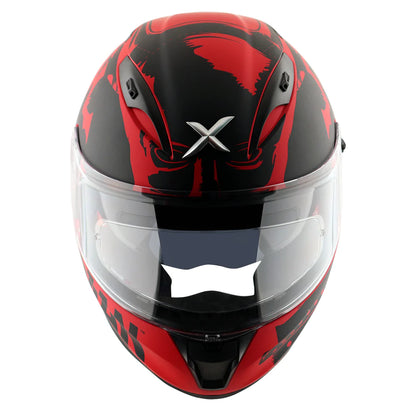 Axor Street DC Batman Full-Face Helmet - Matt Red Black