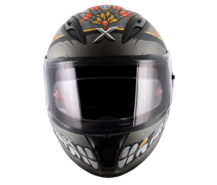 Axor Street Freedom Black Orange Dull Helmet