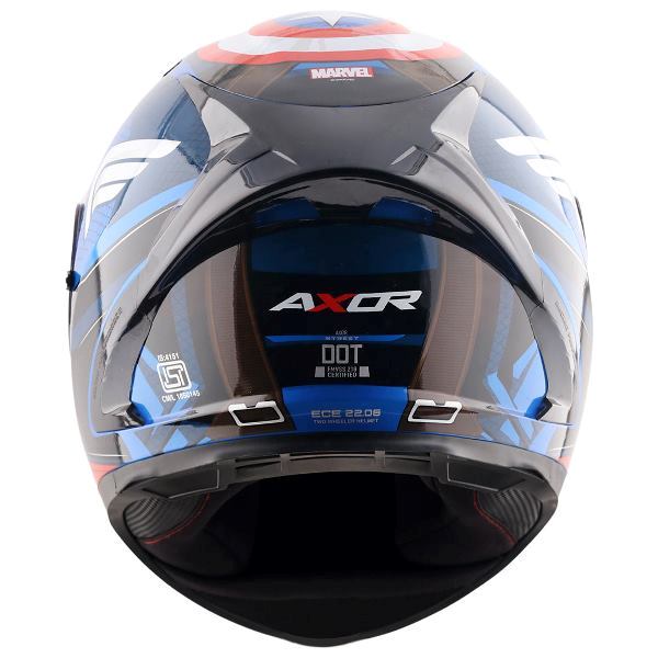 Axor Street Marvel Captain America Helmet - Blue Red White