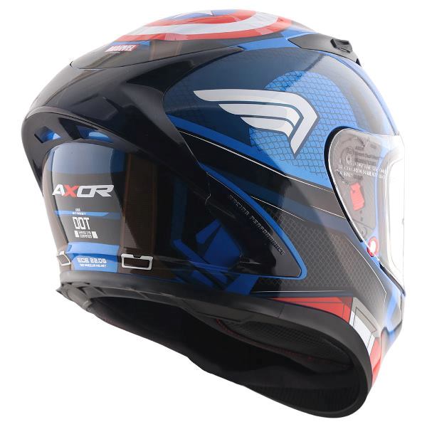 Axor Street Marvel Captain America Helmet - Blue Red White