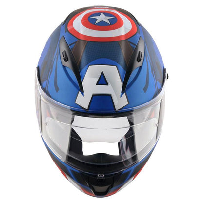Axor Street Marvel Captain America Helmet - Dull Blue Red White