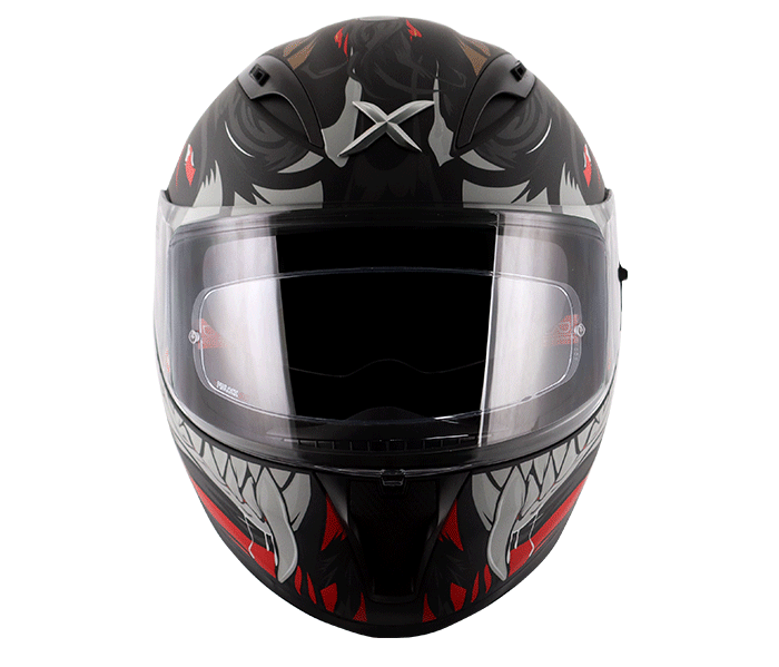 Axor Street Okami Dull Black Grey Helmet