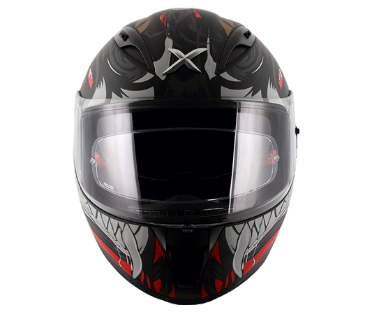 Axor Street Okami Dull Black Grey Helmet