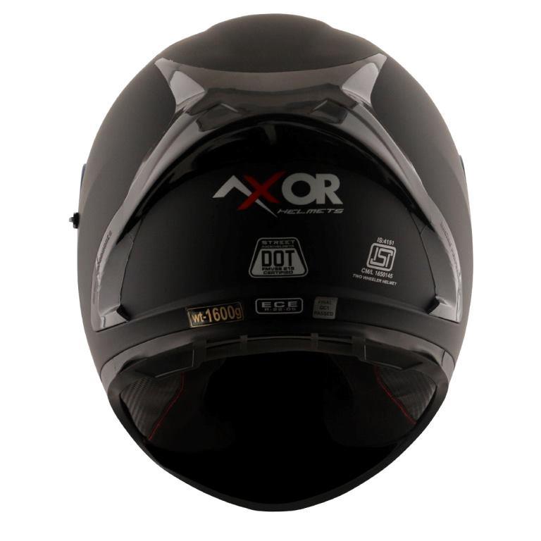 Axor Street Solid Black Helmet - Dull Black