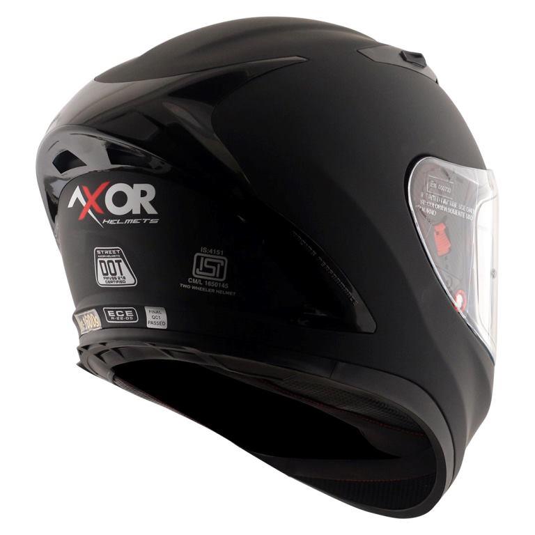 Axor Street Solid Black Helmet - Dull Black