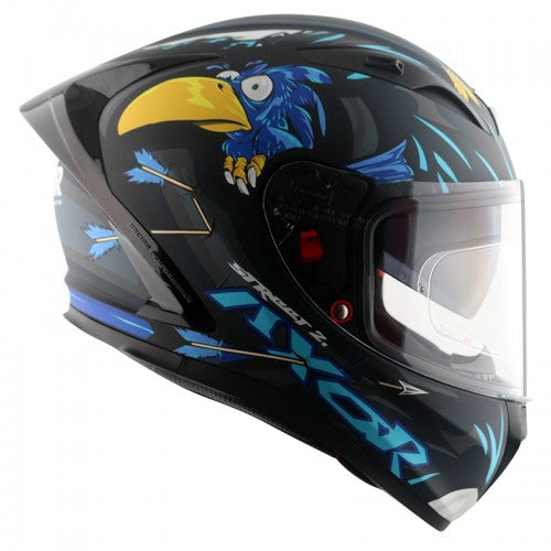 Helmet - Matt Black & Blue