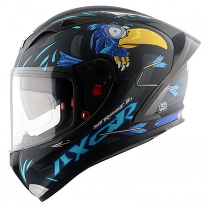 Helmet - Matt Black & Blue
