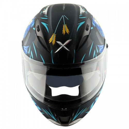 Helmet - Matt Black & Blue