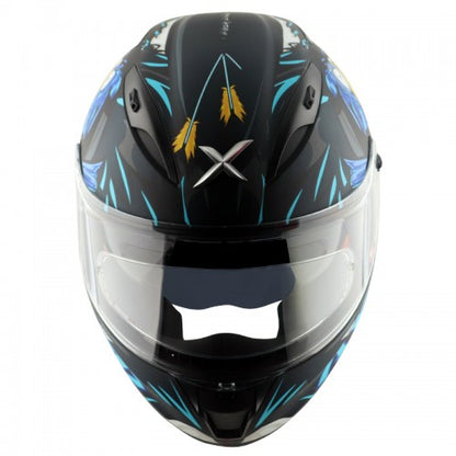 Helmet - Matt Black & Blue