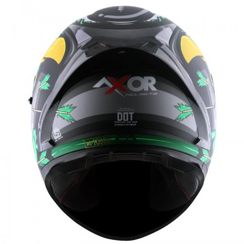 Axor Street Zazu Helmet - Matt Black & Green