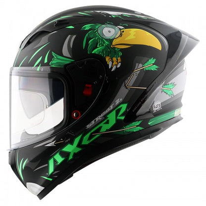 Axor Street Zazu Helmet - Matt Black & Green