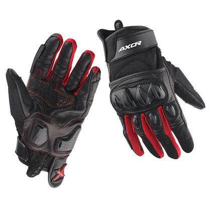 Axor Viper Riding Gloves (Black-Red)