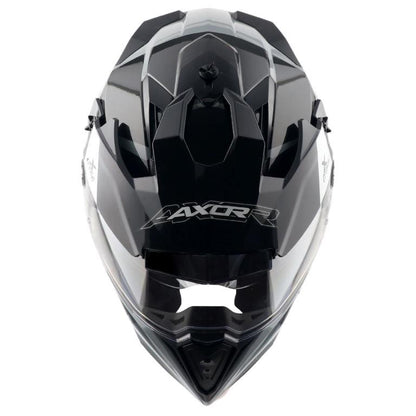 Axor X-Cross Dual Visor Flagstaff Helmet - Nardo Grey Black