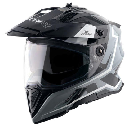 Axor X-Cross Dual Visor Flagstaff Helmet - Nardo Grey Black