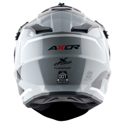 Axor X-Cross Dual Visor Flagstaff Helmet - Dull Nardo Grey Black