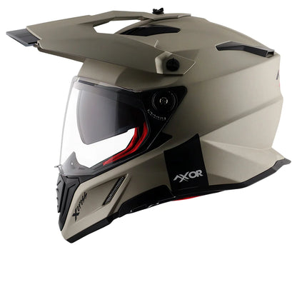 Axor X Cross Dual Visor Helmet - Glossy Nickel