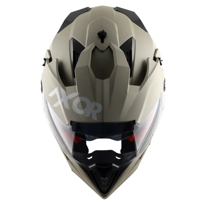 Axor X Cross Dual Visor Helmet - Glossy Nickel