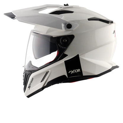 Axor X Cross Dual Visor Helmet - Glossy White