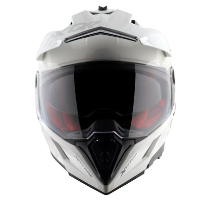 Axor X Cross Dual Visor Helmet - Glossy White