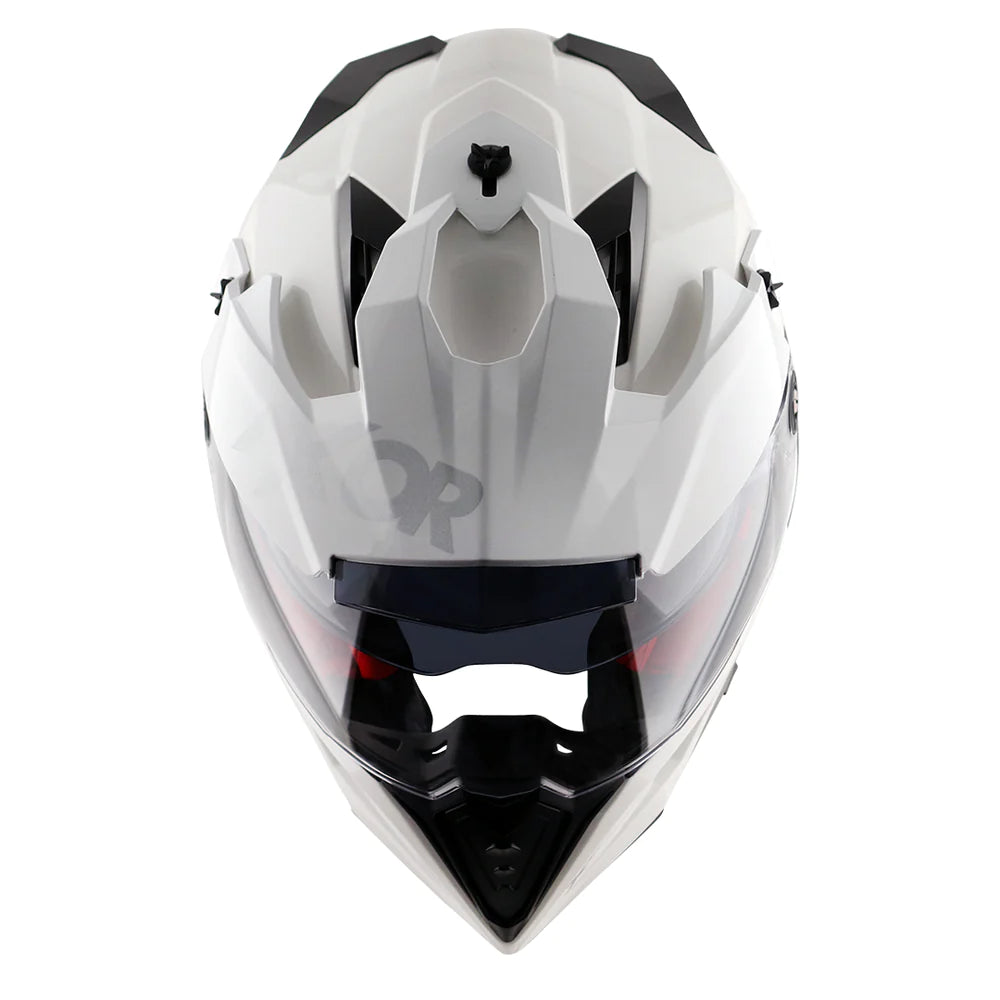 Axor X Cross Dual Visor Helmet - Glossy White