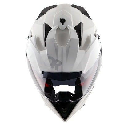 Axor X Cross Dual Visor Helmet - Glossy White