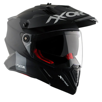 Axor X Cross Dual Visor Helmet - Matt Black