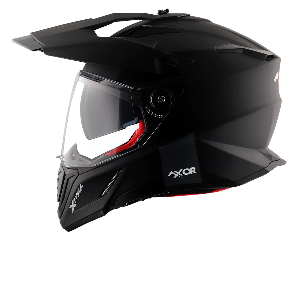 Axor X Cross Dual Visor Helmet - Matt Black