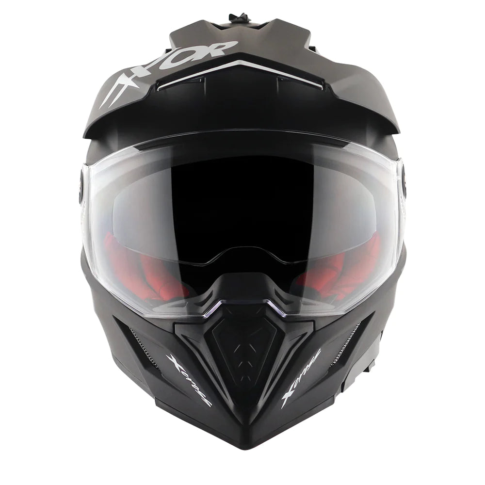 Axor X Cross Dual Visor Helmet - Matt Black