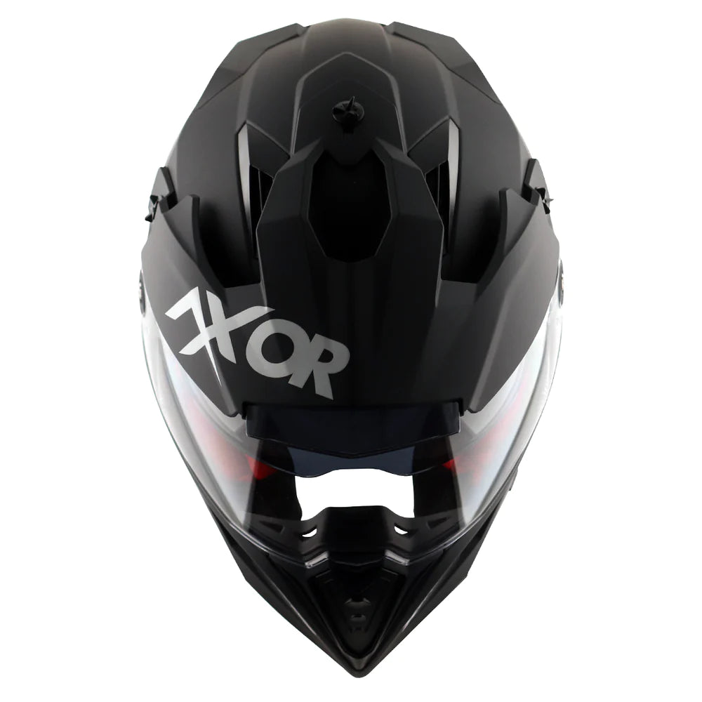 Axor X Cross Dual Visor Helmet - Matt Black