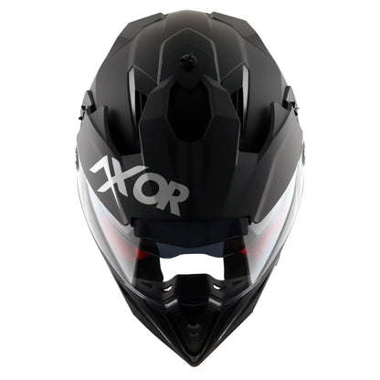 Axor X Cross Dual Visor Helmet - Matt Black