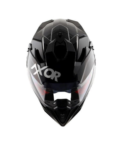Axor-X Cross Dual Visor Sc Helmet (Black Red)