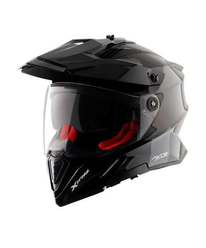 Axor-X Cross Dual Visor Sc Helmet (Black Red)