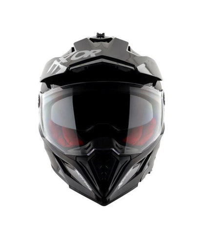 Axor-X Cross Dual Visor Sc Helmet (Black Red)