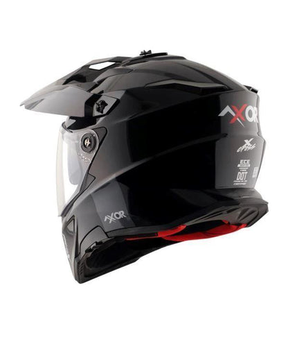 Axor-X Cross Dual Visor Sc Helmet (Black Red)
