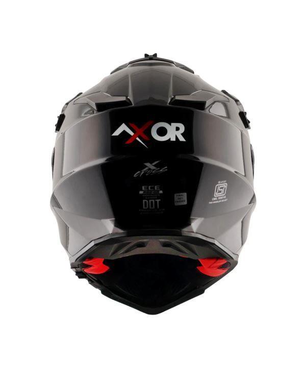 Axor-X Cross Dual Visor Sc Helmet (Black Red)