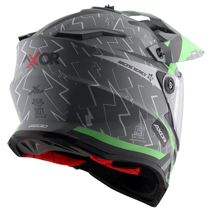 Axor-X-Cross Flash Dual Visor (Dull Cool Grey Green)