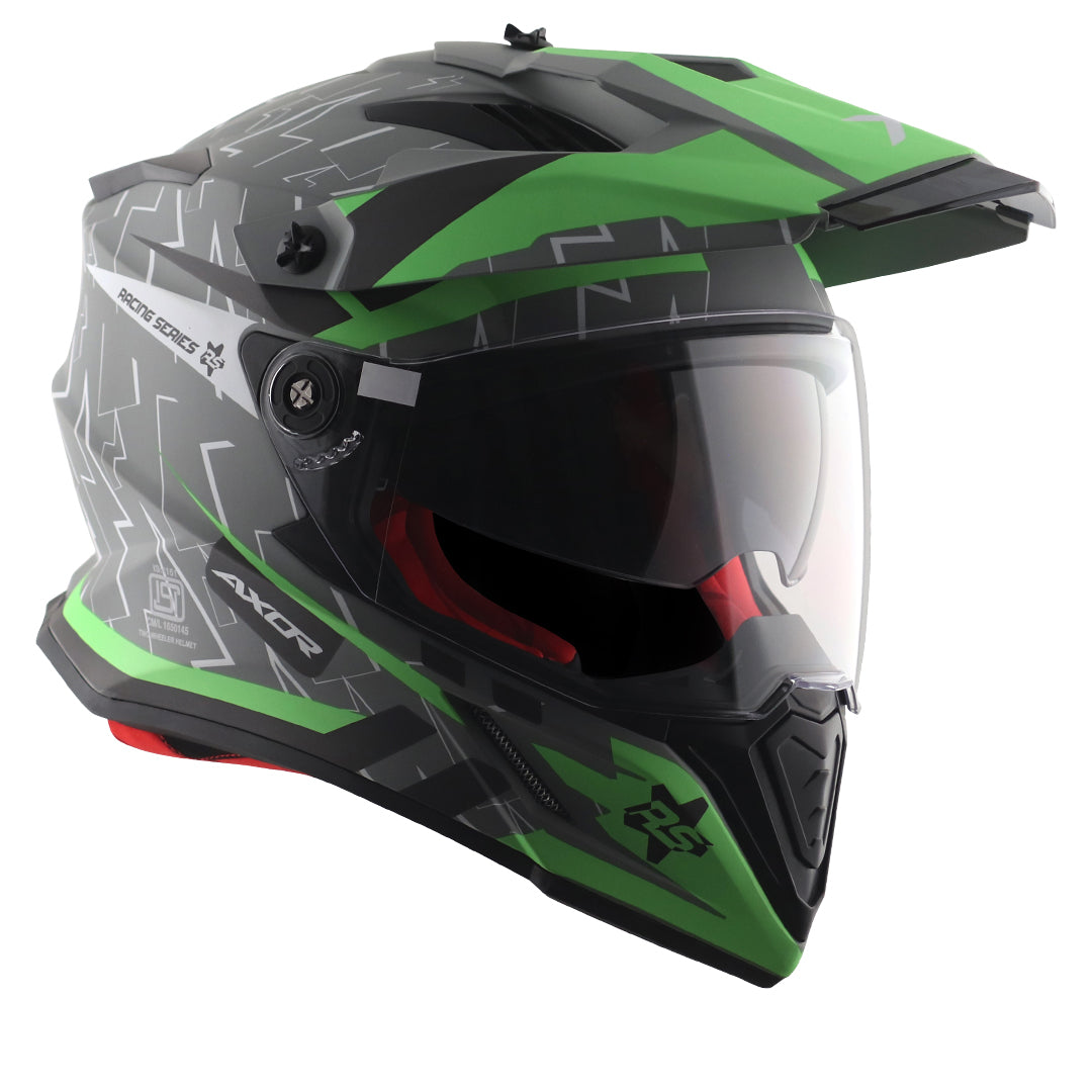 Axor-X-Cross Flash Dual Visor (Dull Cool Grey Green)