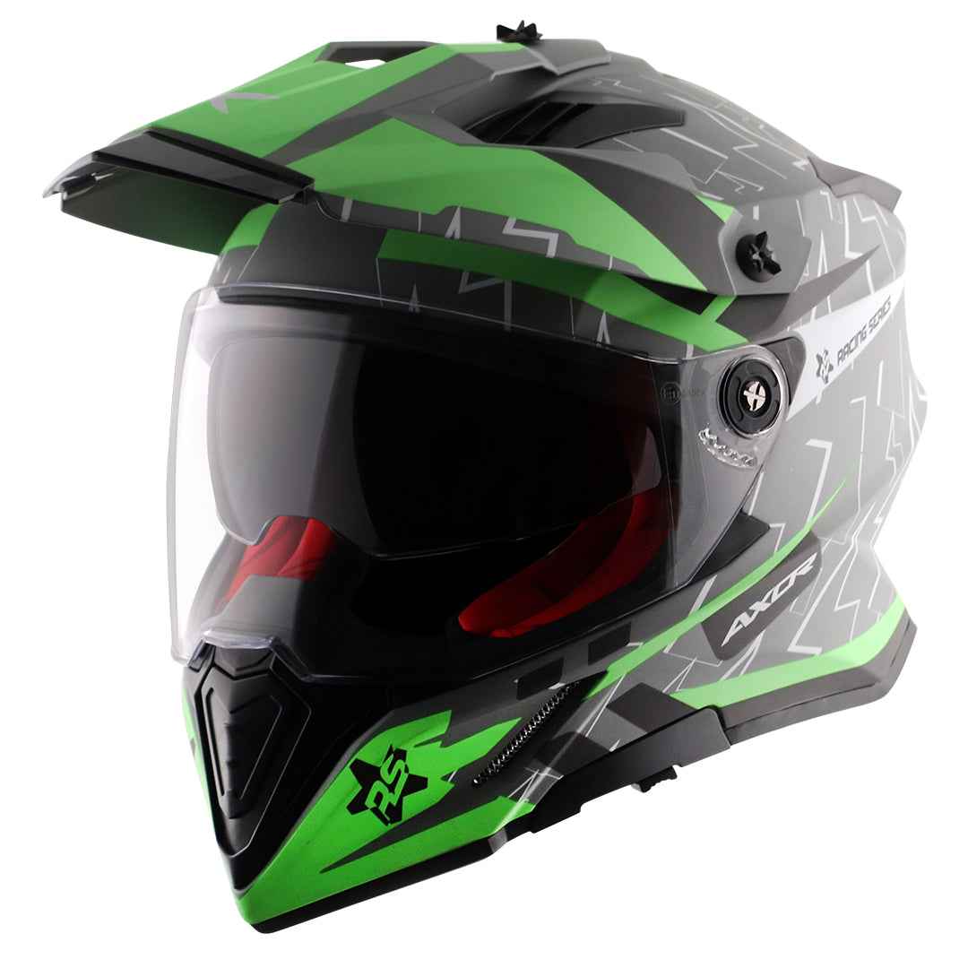 Axor-X-Cross Flash Dual Visor (Dull Cool Grey Green)